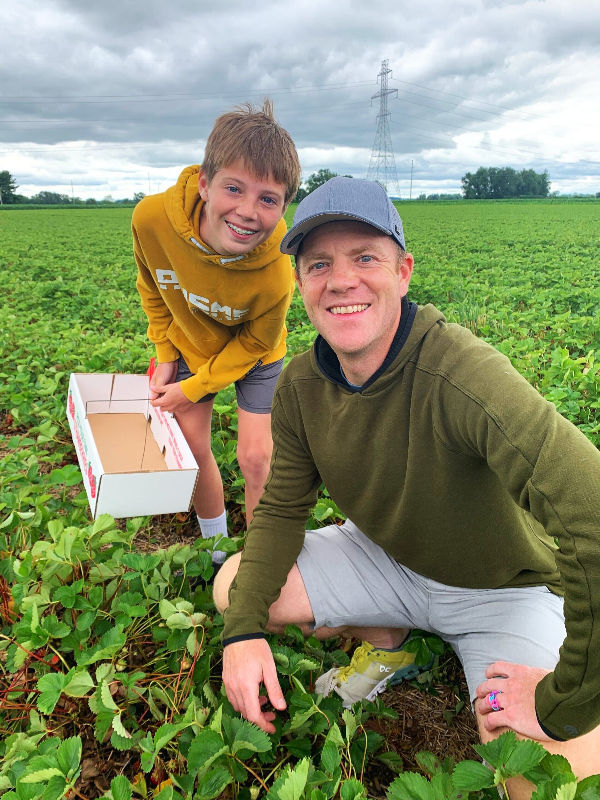 Strawberry picking this summer