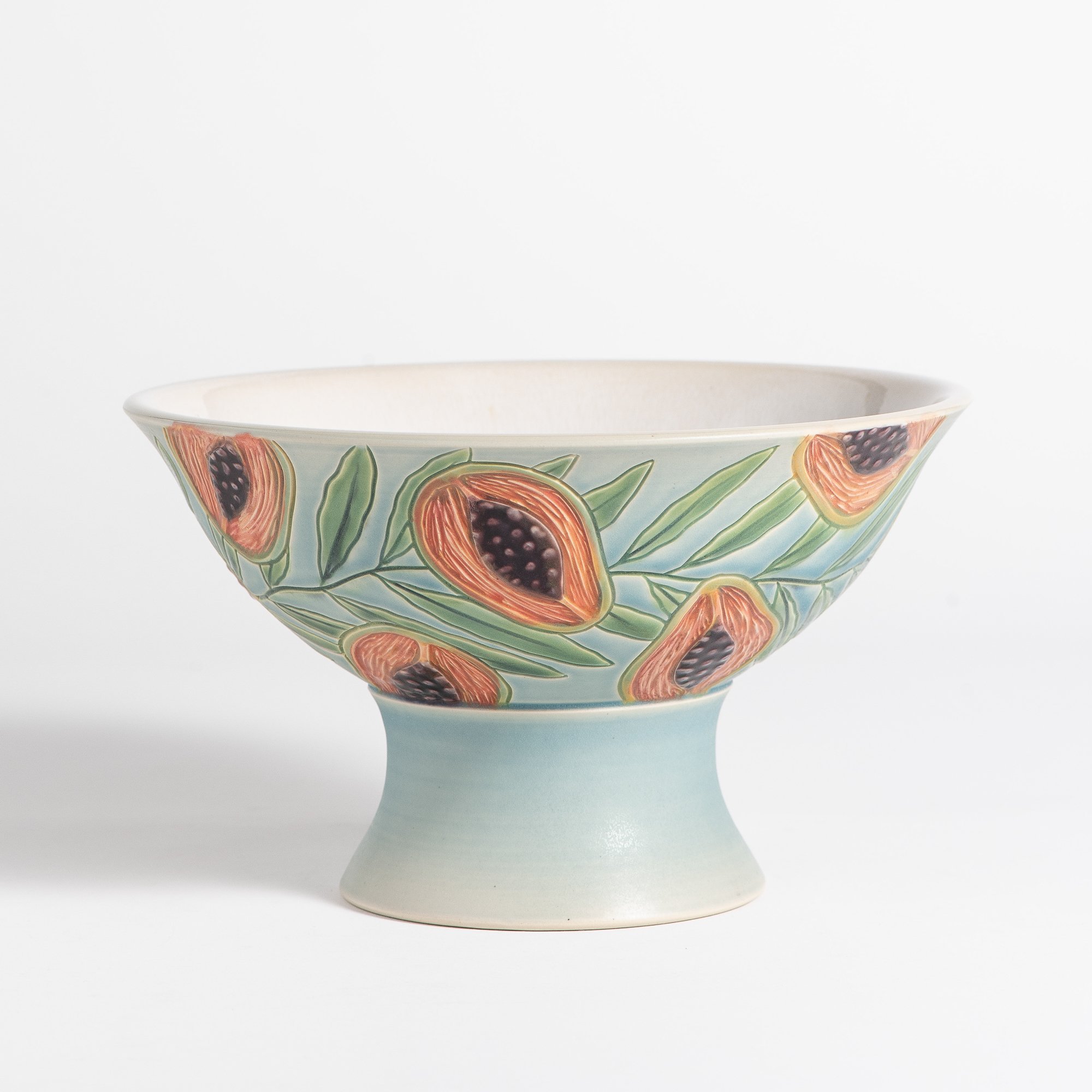 Hand-Thrown &amp; Hand-Painted Produce Bowl