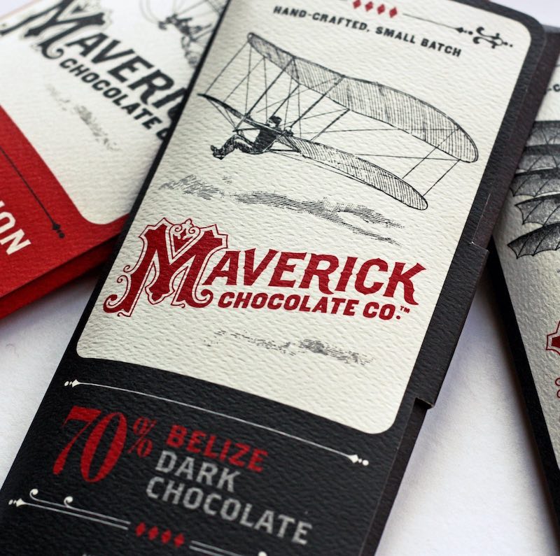 Maverick Chocolate Co., a local Cincinnati small business used by Jackie Barnes Design for client holiday gifts.