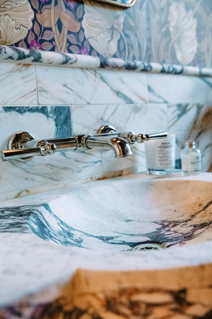 tile and marble bathroom sink