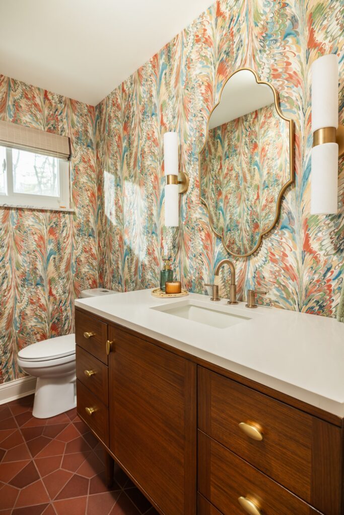 powder room after