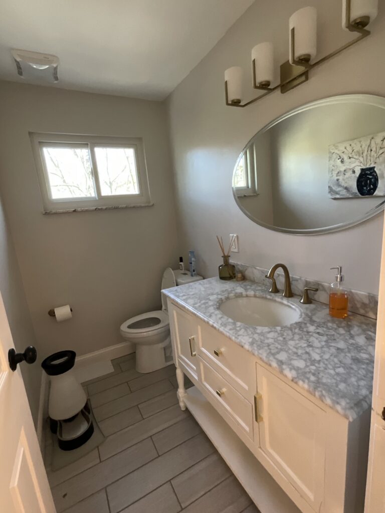 powder room before