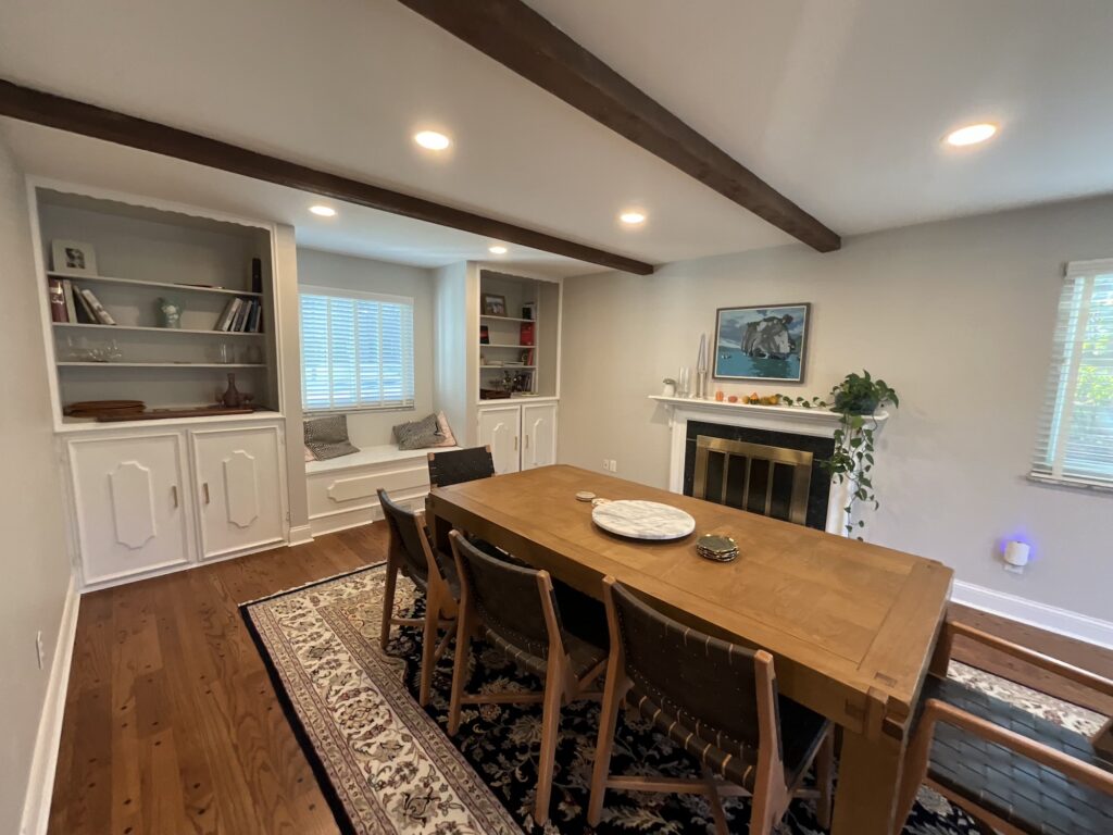 flipped home dining room