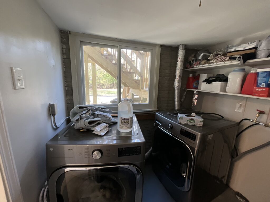 laundry room before