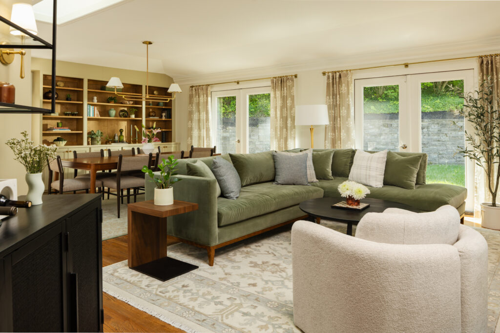 living room after renovation