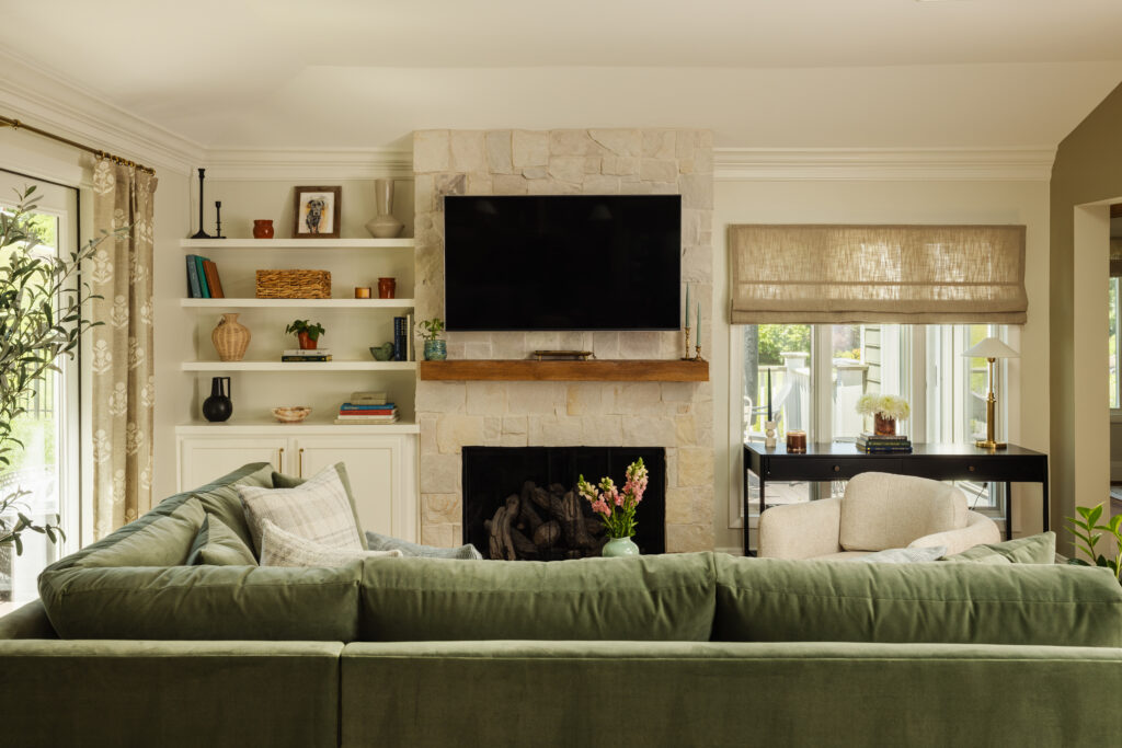living room after remodel