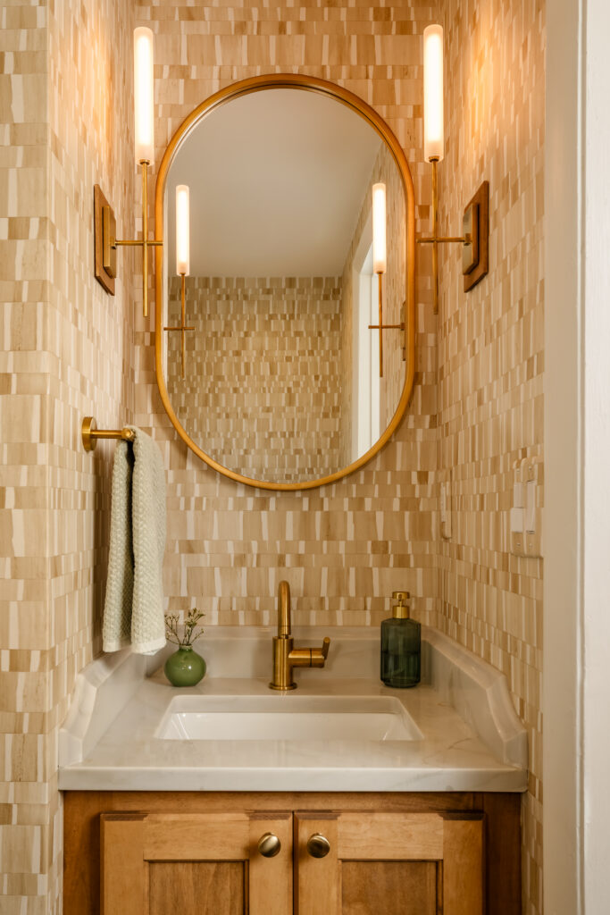 after powder room remodel