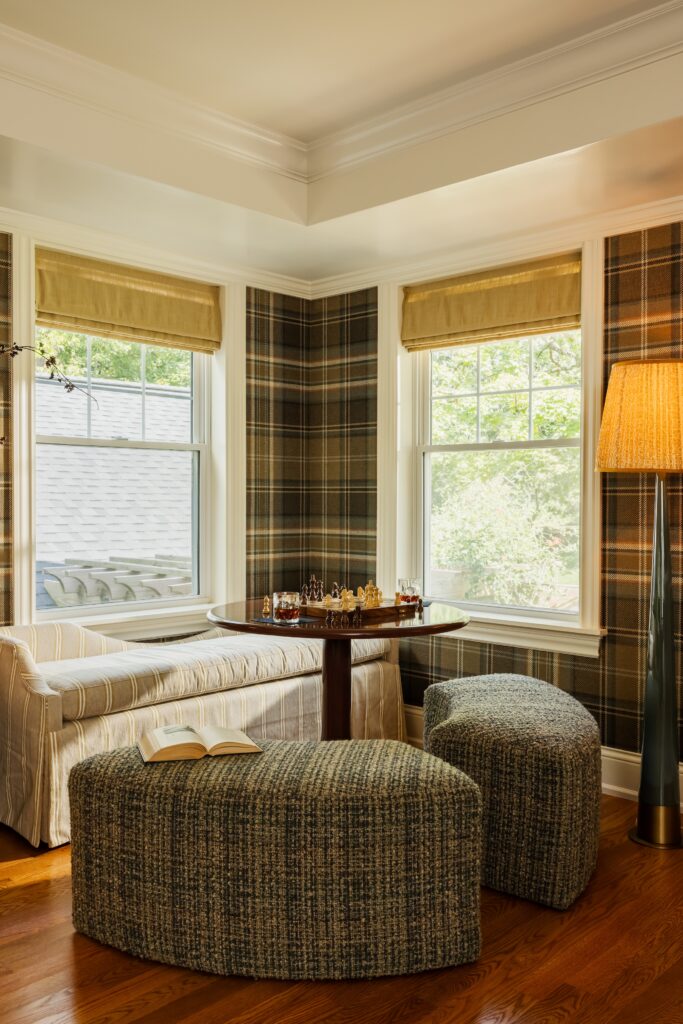 Cotswold-inspired seating area